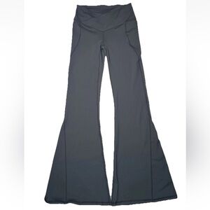 Fabletics High Waisted Flare Leggings Women’s Size S Gray Active Pants Length 33